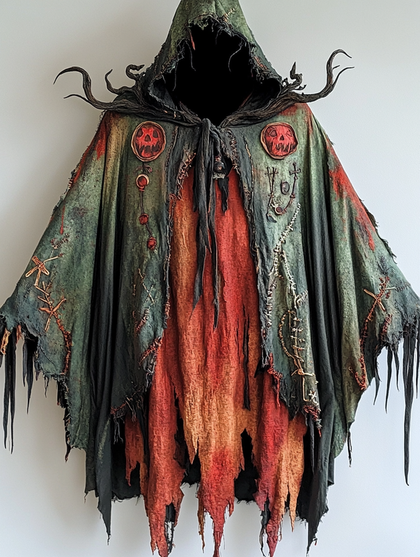 Halloween exaggerated design cape cec0