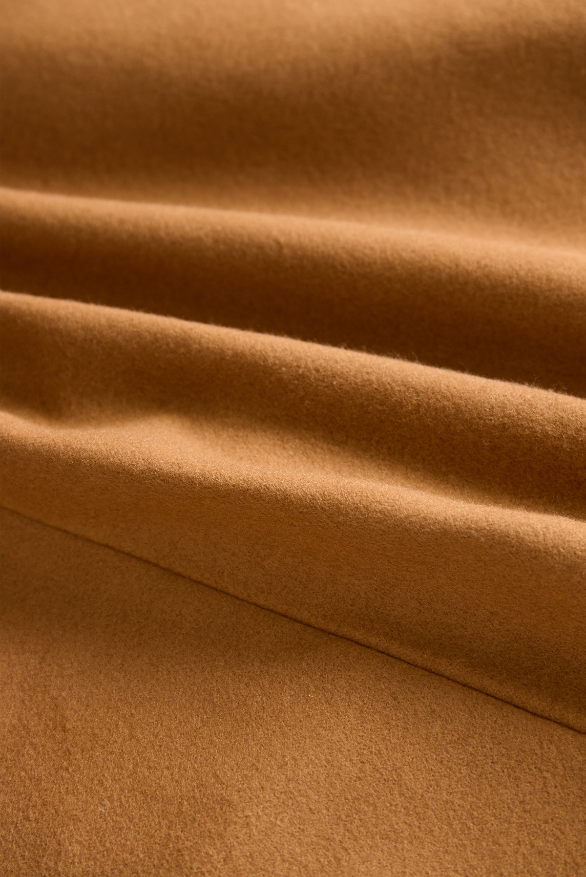 Classic Camel Wool Trench Coat with Belted Silhouette