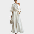One-Shoulder Two-Piece Set