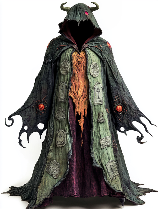Halloween exaggerated design cape 40e3